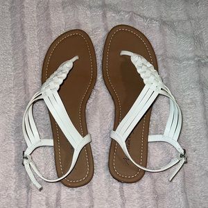 White American Eagle Sandals